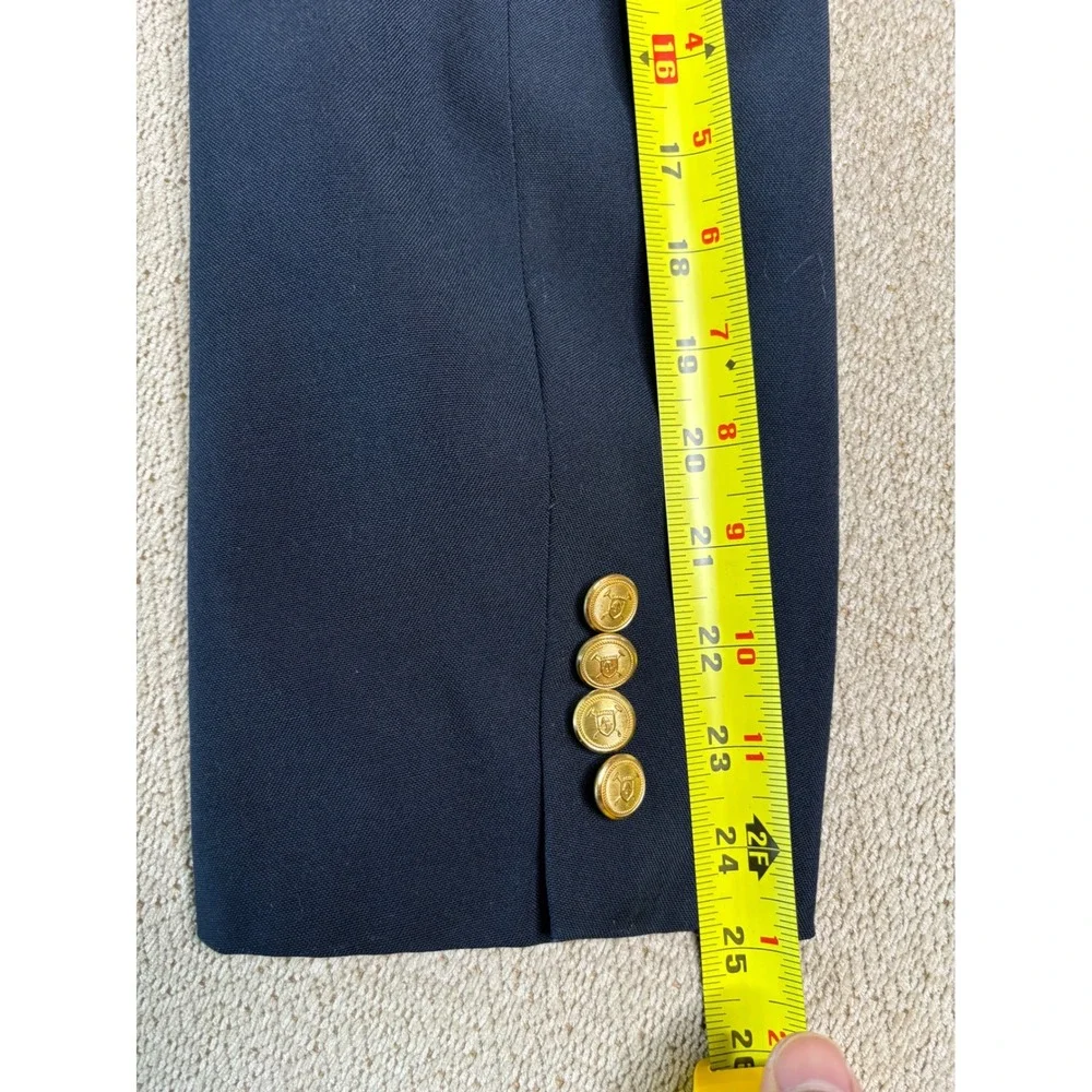 Polo‎ University Club Ralph Lauren Navy Blue Blazer Gold Buttons Made in USA 44R